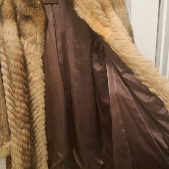 VINTAGE PADDOR'S COYOTE COAT SZ18 - Picture 5 of 9